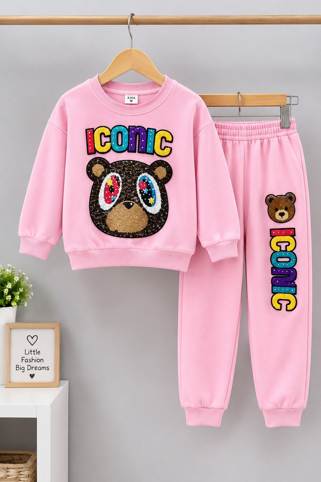 Baby sweats shirt set